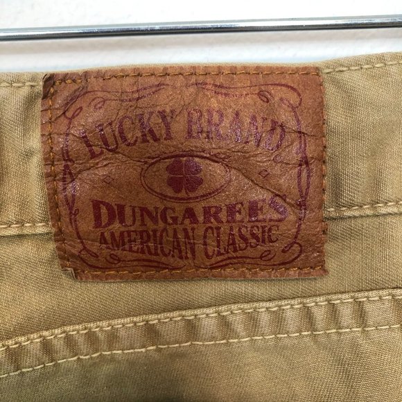 LUCKY BRAND Tan Bootcut Beige Denim Jeans Size 12 - Picture 8 of 9